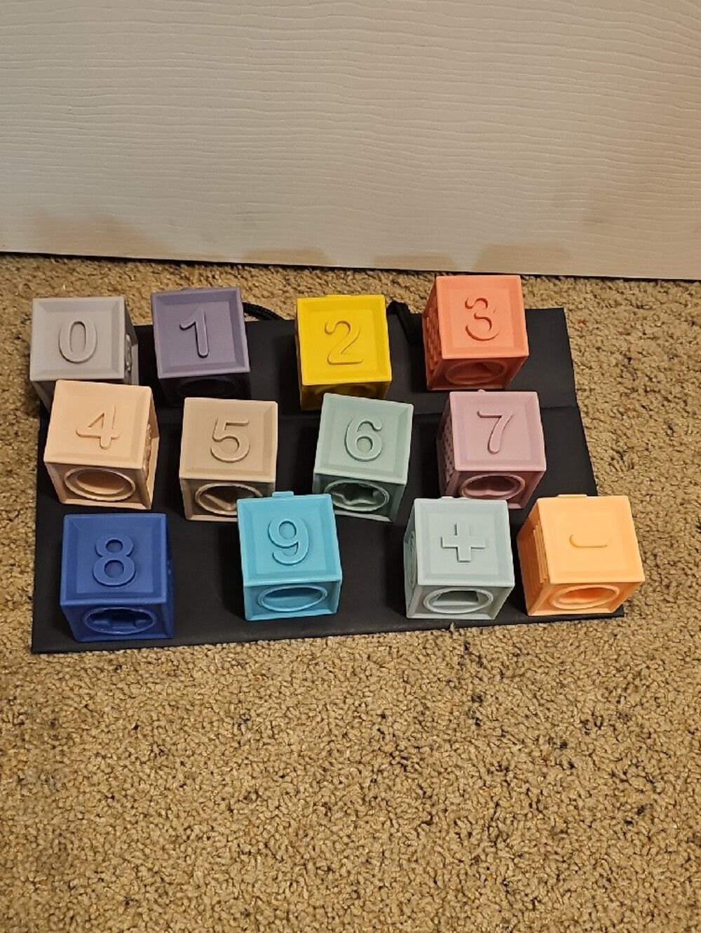 Pastel Number Stackable Sensory Blocks - Multi Color - Picture 2 of 5